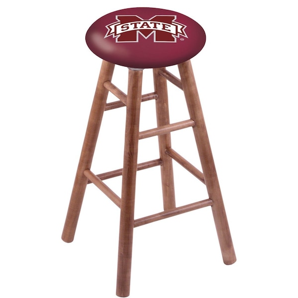 Holland Bar Stool Co Maple Bar Stool, Medium Finish, Mississippi State Seat RC30MSMed - main